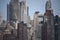 Buildings & Skyline Detail in Battery Park City, Lower Manhattan, New York City, NY