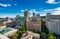 Buildings and skyscrapers of Portland, aerial view - Oregon