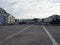 Buildings at square of european Alesund town at Romsdal region in Norway