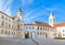 Buildings on the square in front of Freising Cathedral