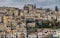 Buildings on a steep hill in the center of Amman, Jord