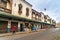 Buildings on the street of Mellah, Jewish quarter in Fes. Morocco