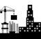 Buildings under construction icon