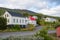 Buildings in village of Eskifjordur in Iceland