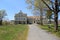 Buildings and walkways on property of Rachel Carson National Wildlife Center,Wells,Maine,2016