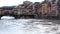 Buildings and water on Ponte Vecchio