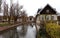 Buildings on the waterway in Strasbourg, France