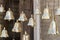 BUKHARA, UZBEKISTAN - MAY 25, 2018: Silk and Spices Festival 2018. Bells with the inscription of Bukhara.