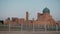 Bukhara, Uzbekistan view of Kalan Minaret Emir and Alim Khan madrasah of Po-i-Kalan, islamic religious complex. Popular