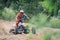 BUKOWNO/POLAND - 4 June 2016: Offroad 4x4 sand rally, quad bike, motocross, atv ,off road cars in cross country competition