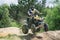BUKOWNO/POLAND - 4 June 2016: Offroad 4x4 sand rally, quad bike, motocross, atv ,off road cars in cross country competition