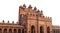 Buland Darwaza or the `Door of victory` isolated on white background. It is the main entrance to the Jama Masjid at Fatehpur Sikri