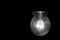 A bulb, black and white