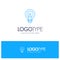 Bulb, Bright, Business, Idea, Light, Light bulb, Power Blue outLine Logo with place for tagline