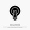 Bulb, Bright, Business, Idea, Light, Light bulb, Power solid Glyph Icon vector
