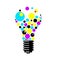 Bulb CMYK Ideas - Cyan, Magenta, Yellow, Black