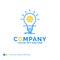 Bulb, develop, idea, innovation, light Blue Yellow Business Logo