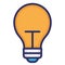 Bulb, electric bulb isolated Vector Icon which can easily modify or edit