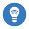 Bulb, hue, light, lightbulb, smart icon. Blue color design