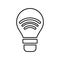 Bulb, hue, light, lightbulb, smart line icon. Outline vector.lineoutline