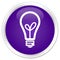 Bulb icon premium purple round button
