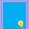 Bulb Idea Icon with Filament on Top of Blank Color Paper. Incandescent Lamp with Coil Wire Resting on Pastel Shade Board