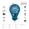 Bulb idea infographics