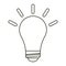 Bulb idea innovation creative outline