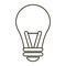 Bulb idea intelligence light outline