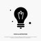 Bulb, Idea, Science solid Glyph Icon vector