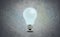 Bulb illustrated with isolated background