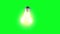 Bulb lamp glowing