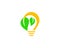 Bulb leaf logo