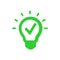 Bulb, light, Creative business solutions green icon