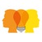 bulb light education person profile icon