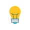 Bulb light electric isolated icon