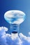 Bulb in the sky obtaining energy from the air