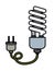 Bulb wild plug electric drawing isolated icon design