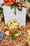 Bulbs in a basket. Agricultural Exhibition. Fresh harvest. Still life of vegetables