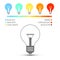 Bulbs with Color Temperature Icons