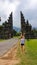 Buleleng - A woman standing in front of Bali Handara Gate