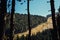 Bulgaria, Bansko, Banderishka Polyana high lift station aerial autumn view