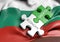 Bulgaria economy and financial market growth concept