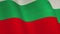 Bulgaria flag background waving abstract banner - seamless video loop animation