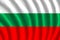 BULGARIA FLAG FLUTTERING