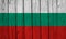 Bulgaria Flag Over Wood Planks