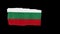 Bulgaria flag painted with a brush stroke