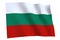 Bulgaria flag waving in the wind