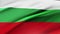Bulgaria flag waving in wind video footage  Realistic Bulgaria Flag background. Bulgaria Flag Looping Closeup