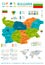 Bulgaria - infographic map and flag - Detailed Vector Illustration